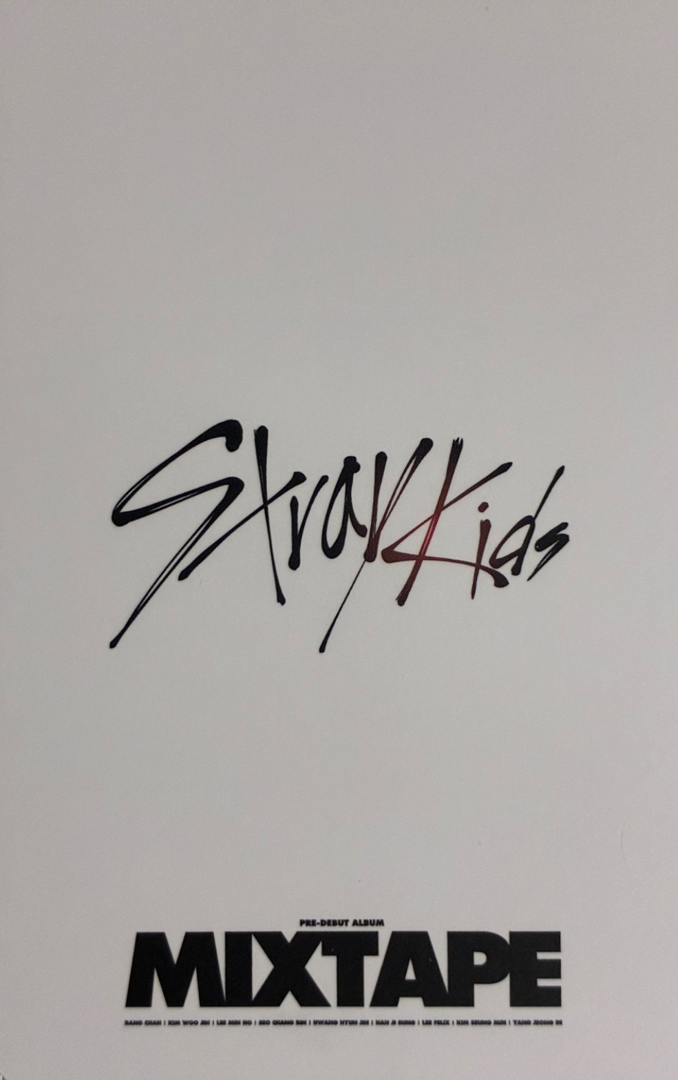 Bang Chan Stray Kids photocard back side - Making ver.