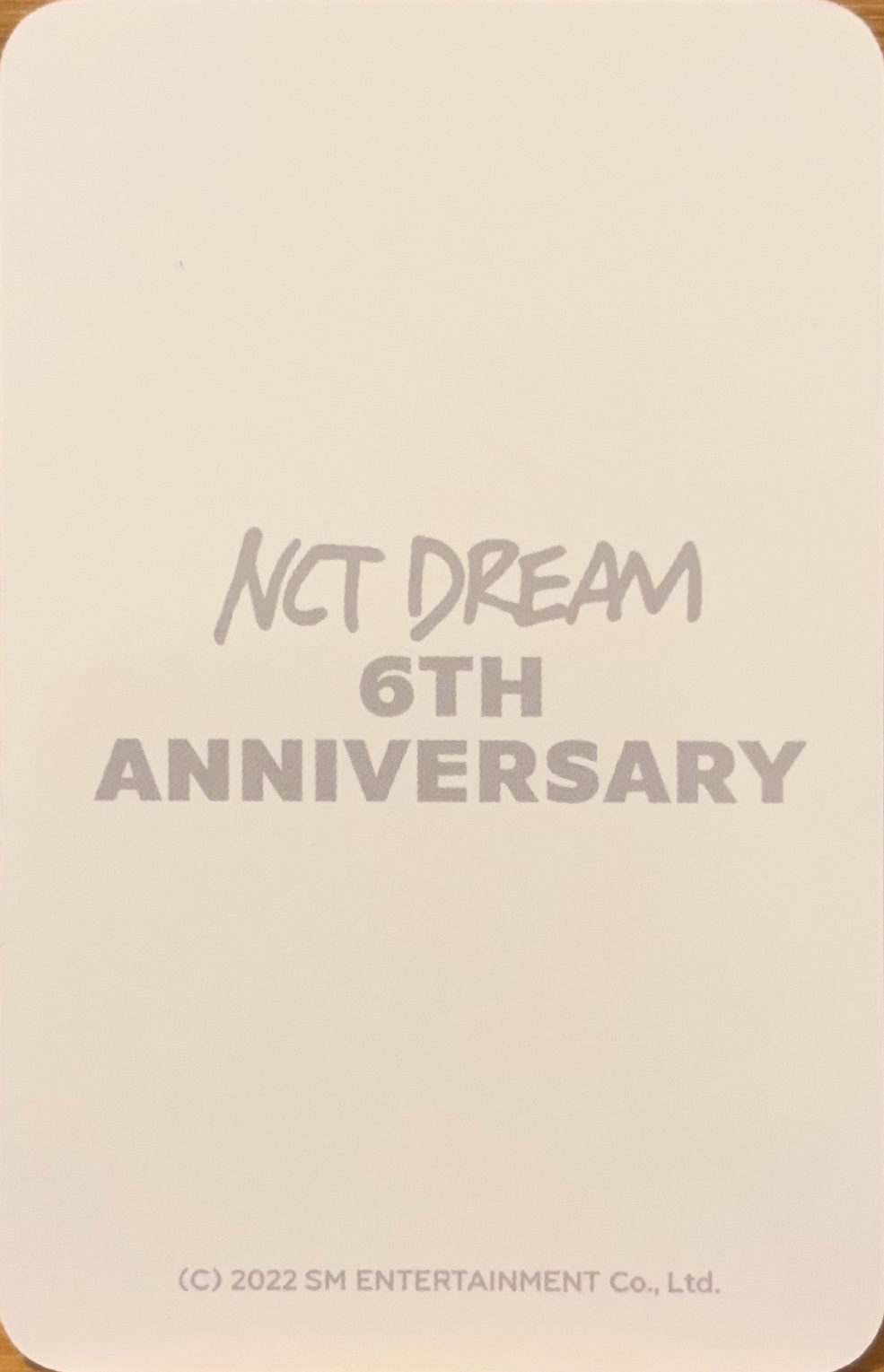 Jisung NCT DREAM photocard back side - Repackage Photocard