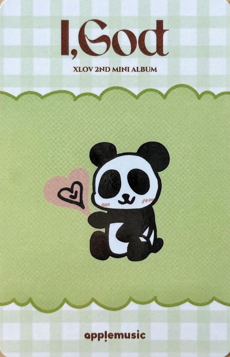Rui XLOV photocard back side - Preorder Benefit