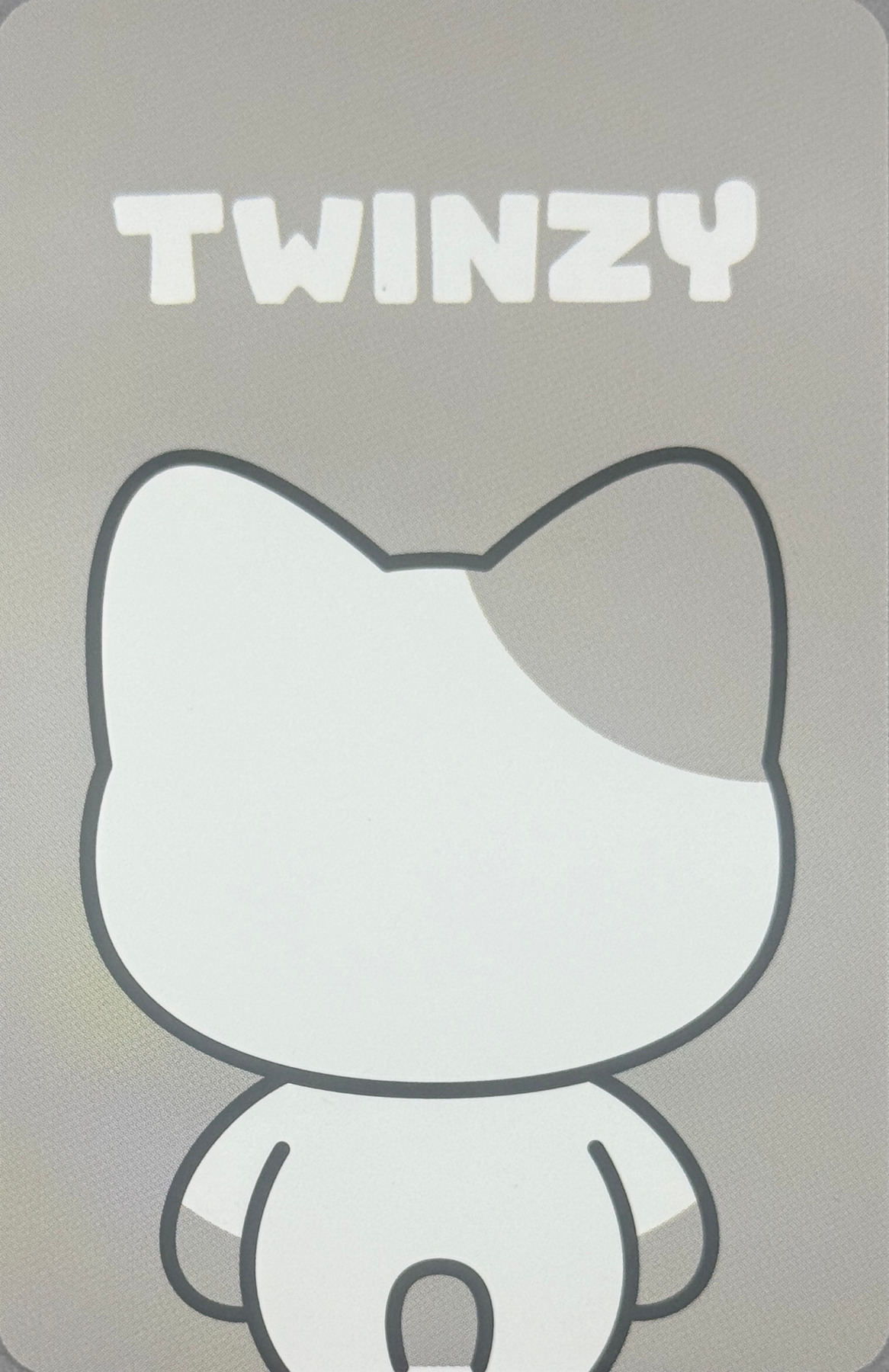 Yeji ITZY photocard back side - Twinzy Plush