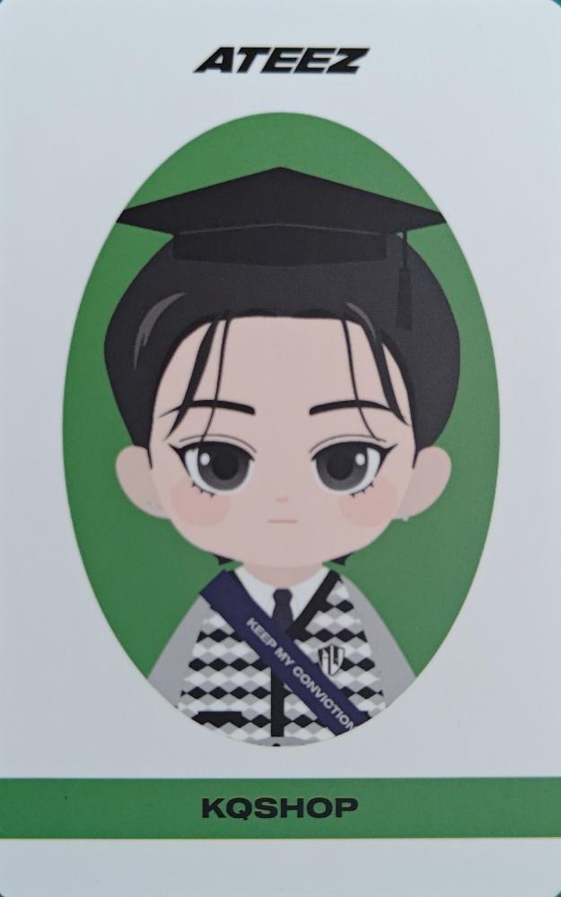 Yeosang ATEEZ photocard back side - Figure Ver.