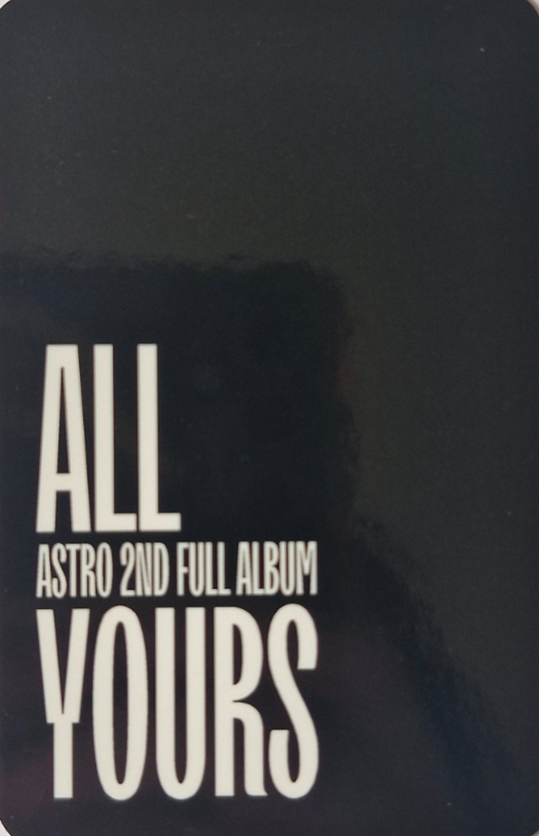JinJin ASTRO photocard back side - Benefit