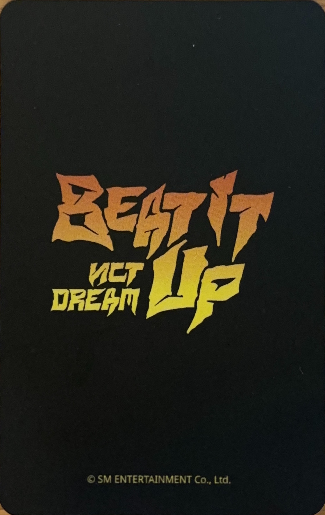 Jisung NCT DREAM photocard back side - Preorder