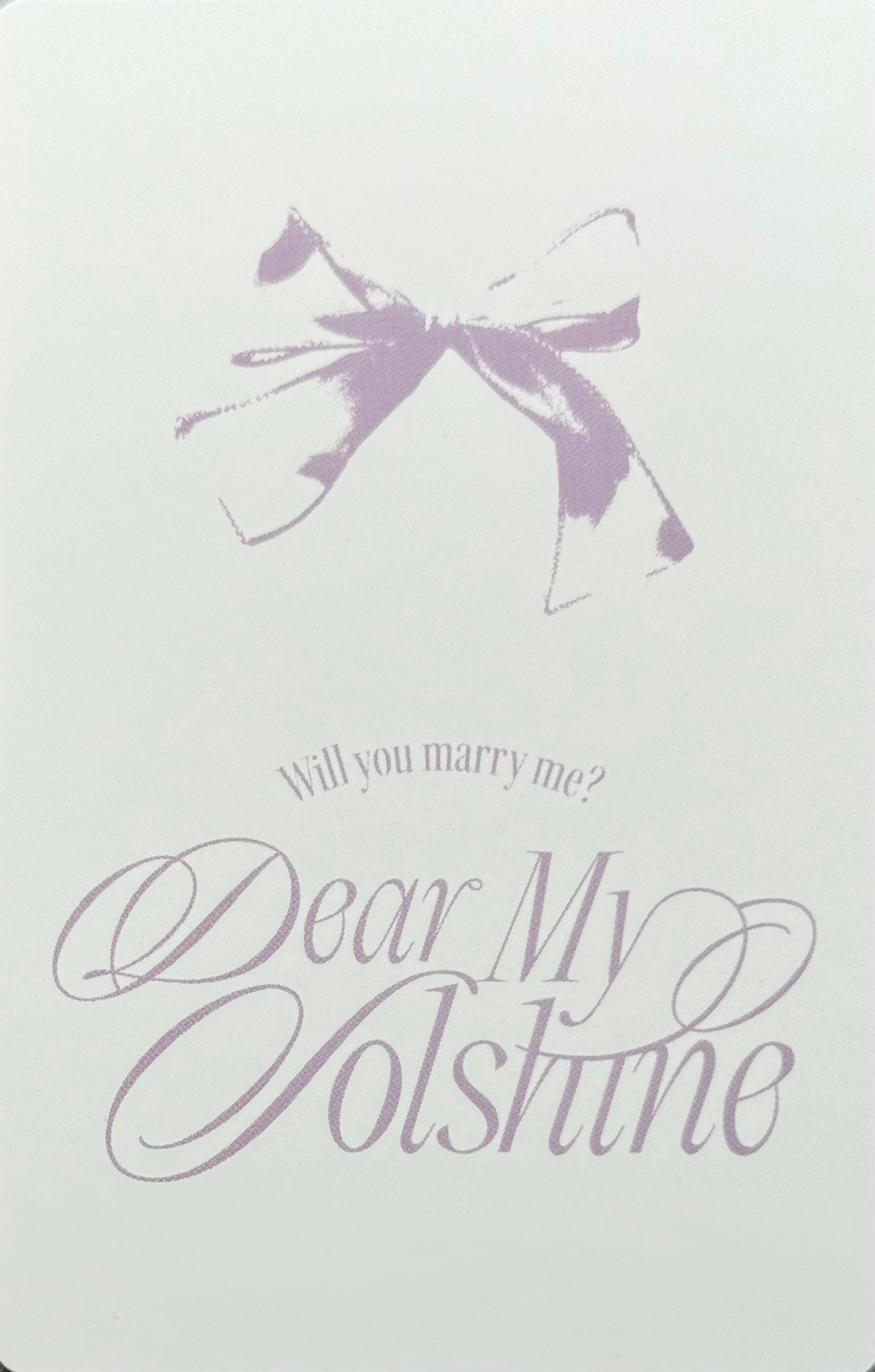 Solar Solar photocard back side - Photocard Set