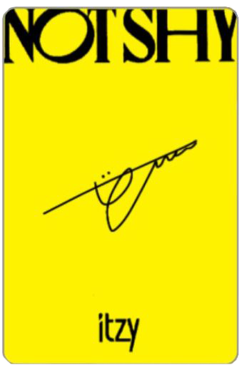 Yuna ITZY photocard back side - Photocards