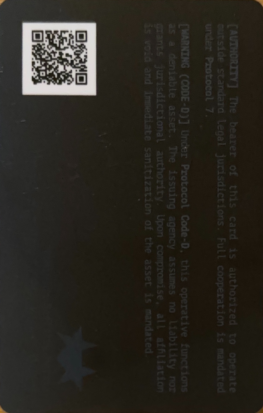 Jaemin NCT JNJM photocard back side - Black ver. ID Card