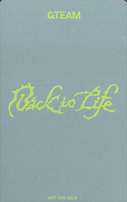 EJ &TEAM photocard back side - Special Fansign Benefit