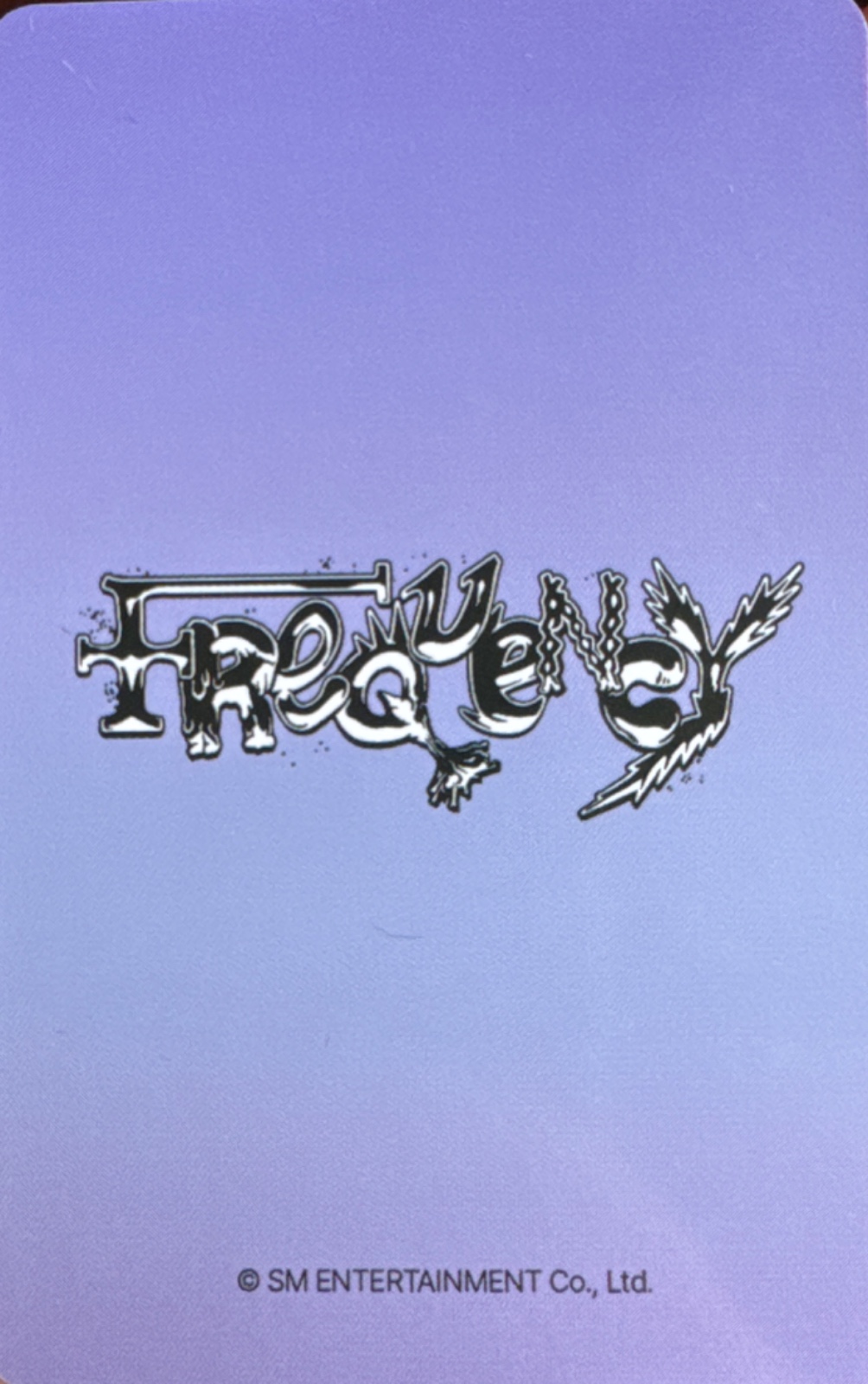 Kun WayV photocard back side - Online