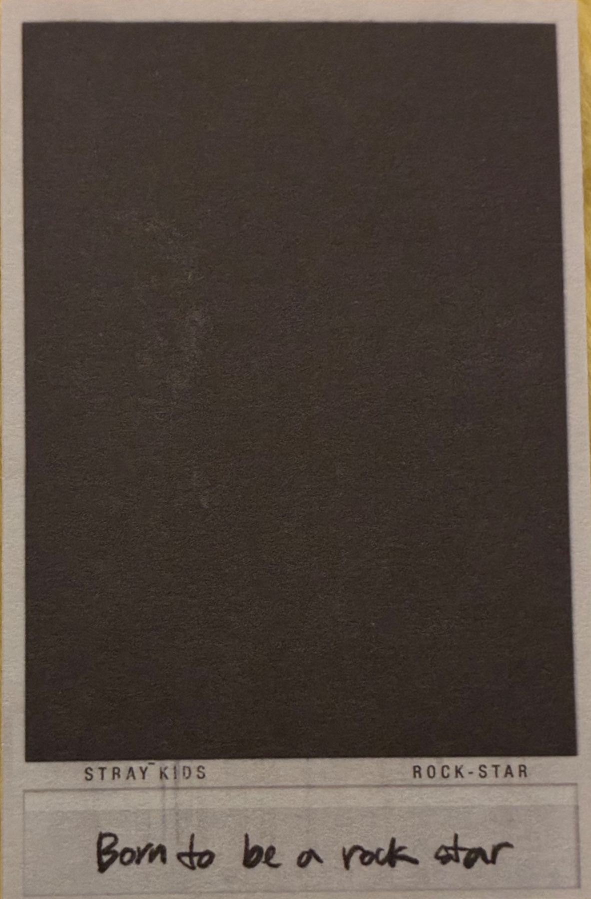 Seungmin Stray Kids photocard back side - Film Photocards Set - Preorder