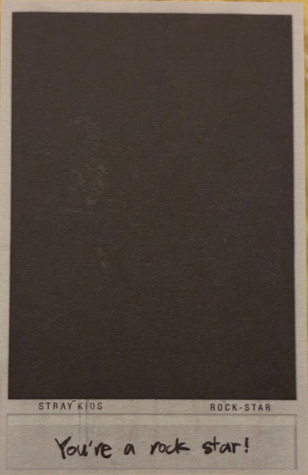 Han Stray Kids photocard back side - Film Photocards Set - Preorder