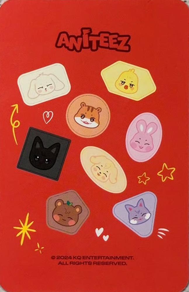 Jongho ATEEZ photocard back side - Collect Book