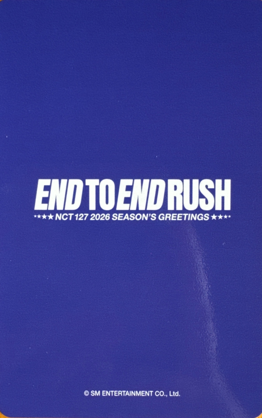 Jungwoo NCT 127 photocard back side - Photocard Set