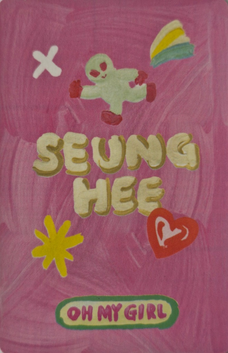 Seunghee OH MY GIRL photocard back side - Selfie Photocard