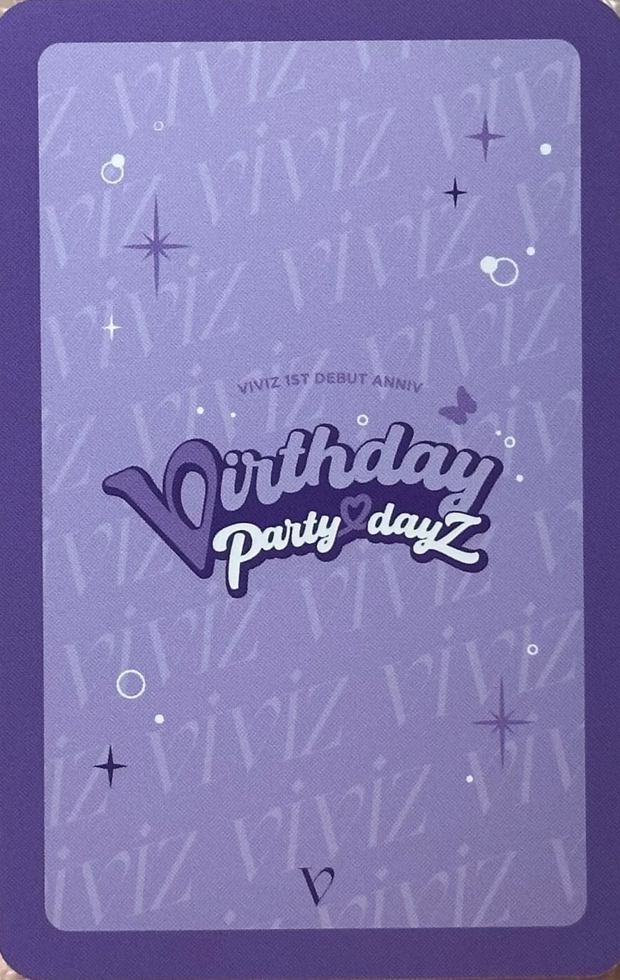 Sinb VIVIZ photocard back side - Trading Cards