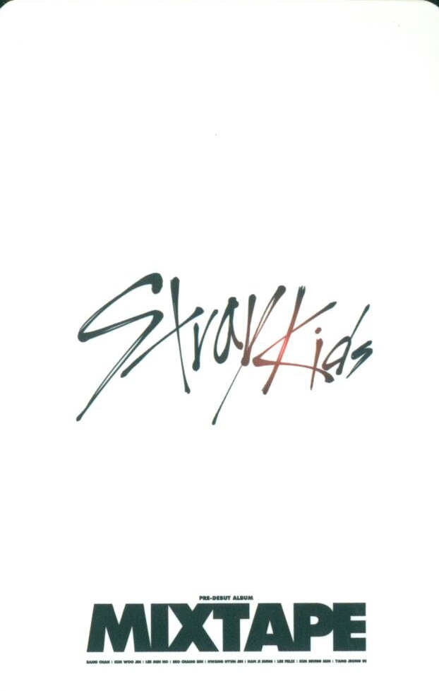 Seungmin Stray Kids photocard back side - Making ver.