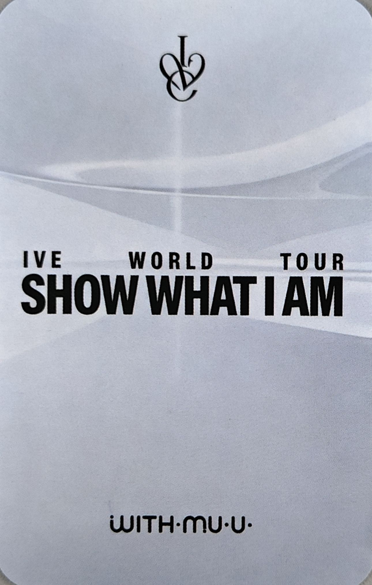 Gaeul IVE photocard back side - Withmuu LD 3.0