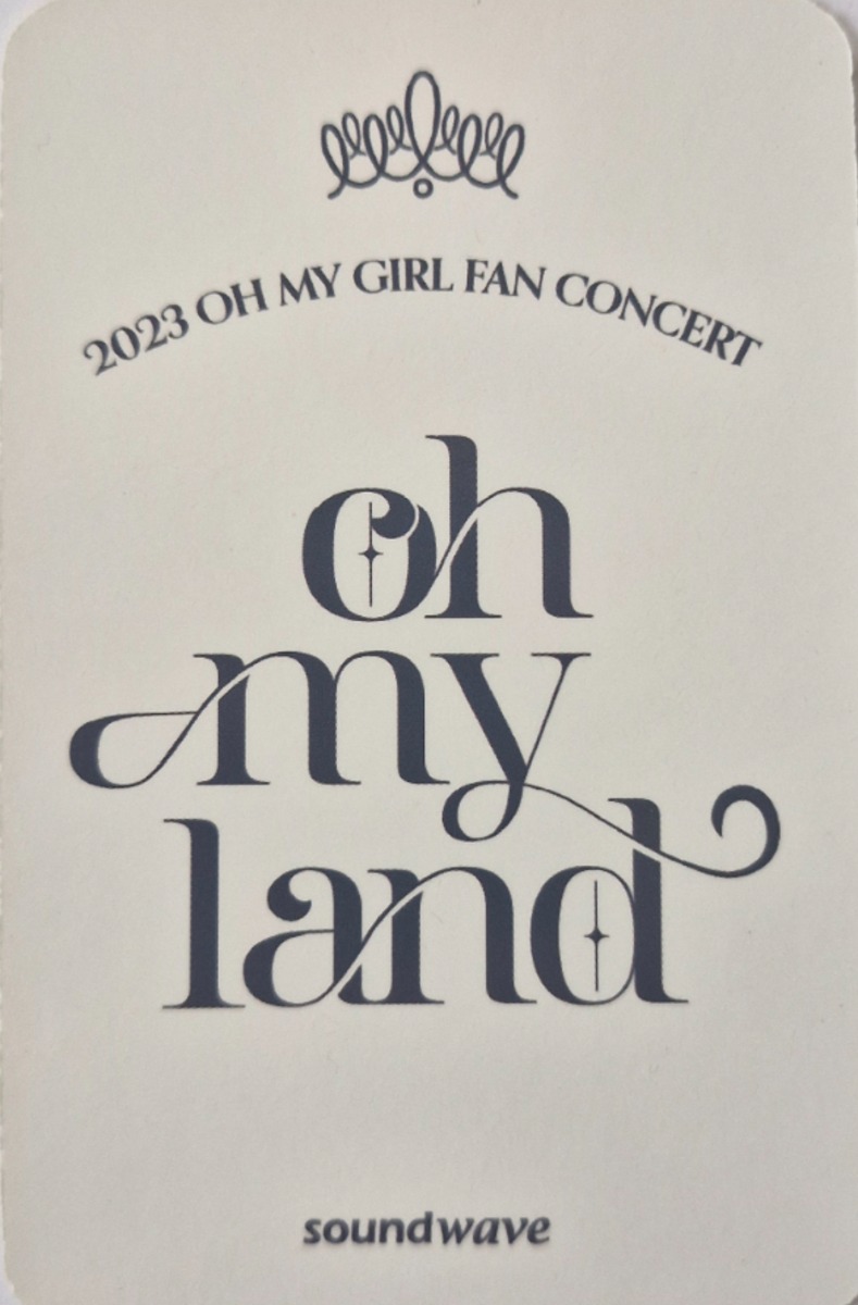 Seunghee OH MY GIRL photocard back side - 50k won Benefit (Offline)