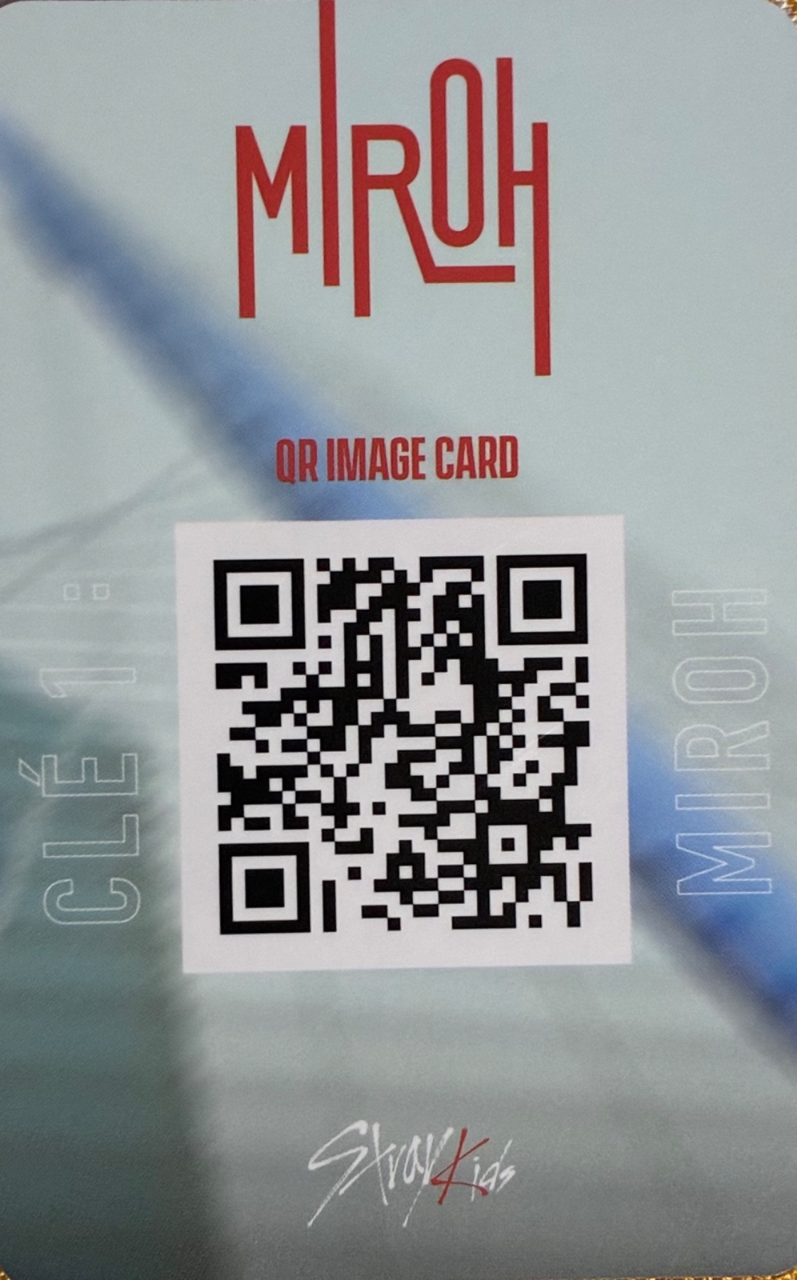 Bang Chan Stray Kids photocard back side - QR Photocards