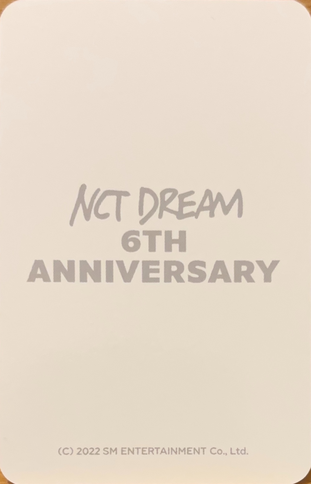 Jisung NCT DREAM photocard back side - Repackage Photocard