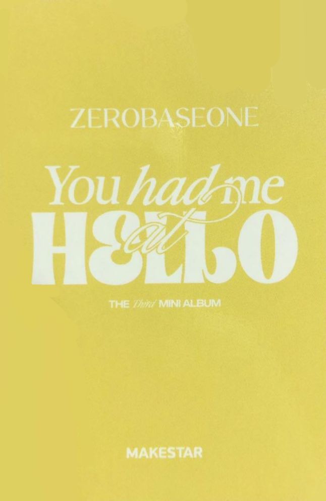 Yujin ZEROBASEONE photocard back side - Zerose Ver. LD