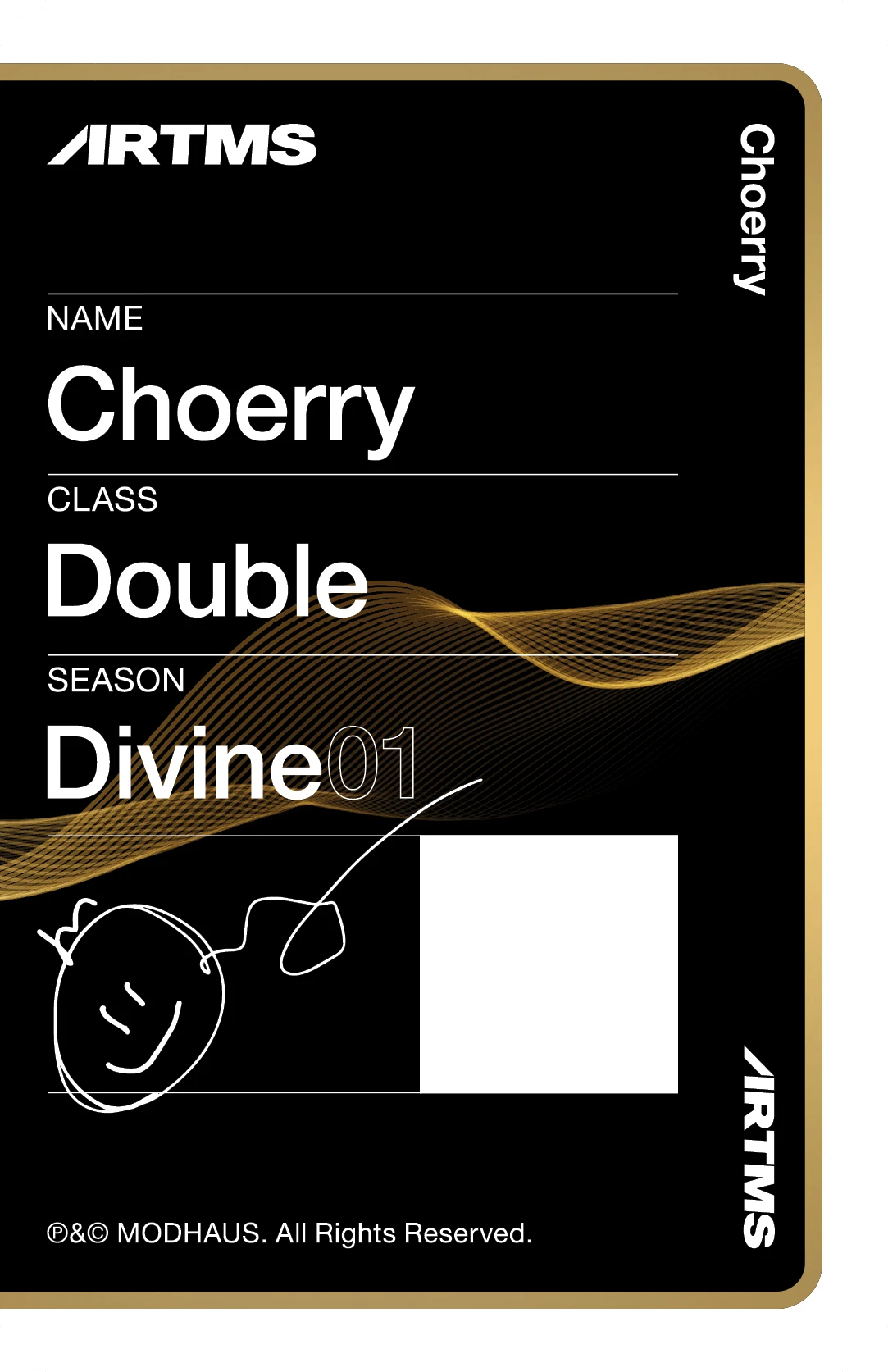 Choerry ARTMS photocard back side - Double Class Objekt