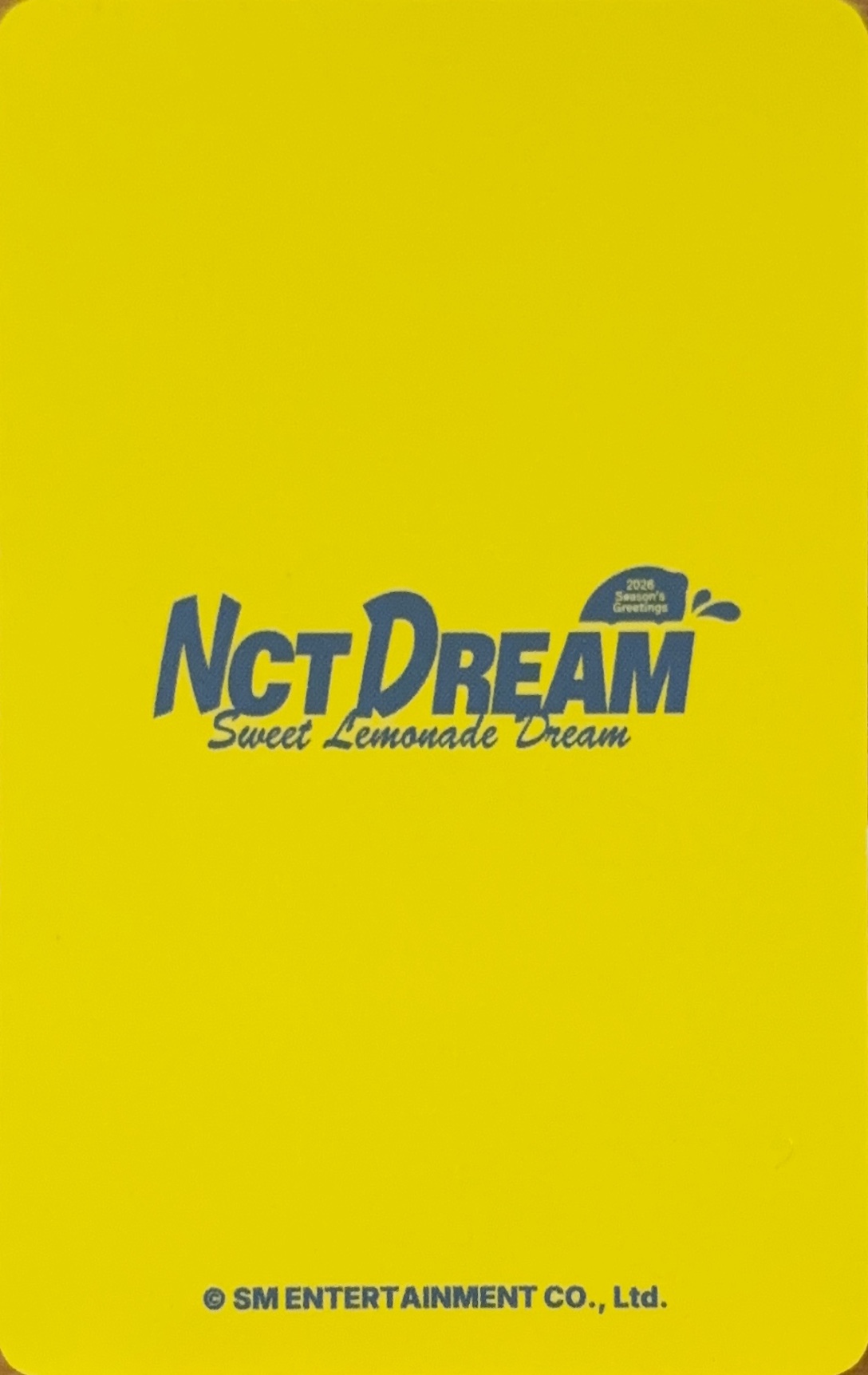 Jisung NCT DREAM photocard back side - MD Photo Pack