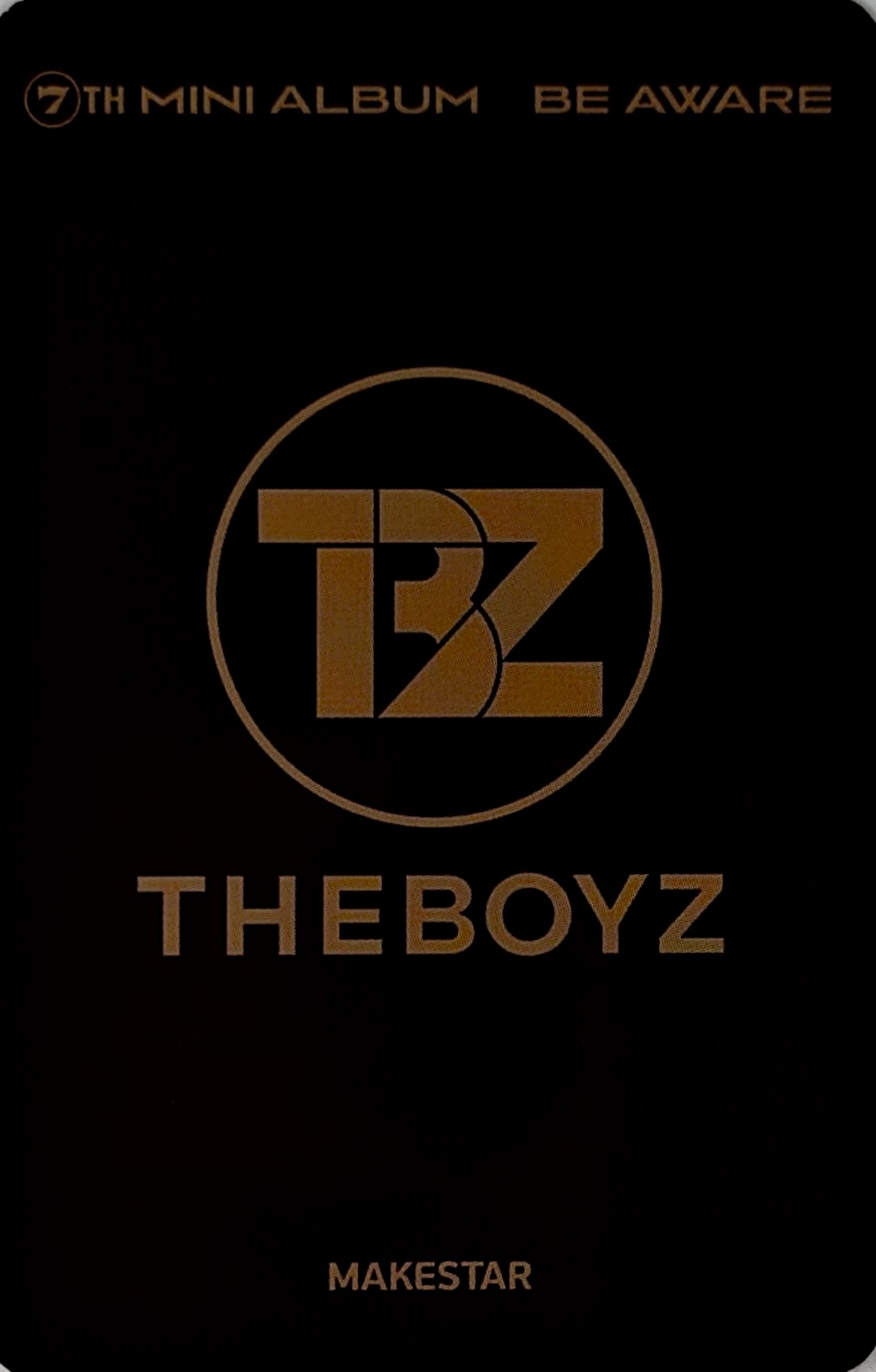 Q THE BOYZ photocard back side - Benefit