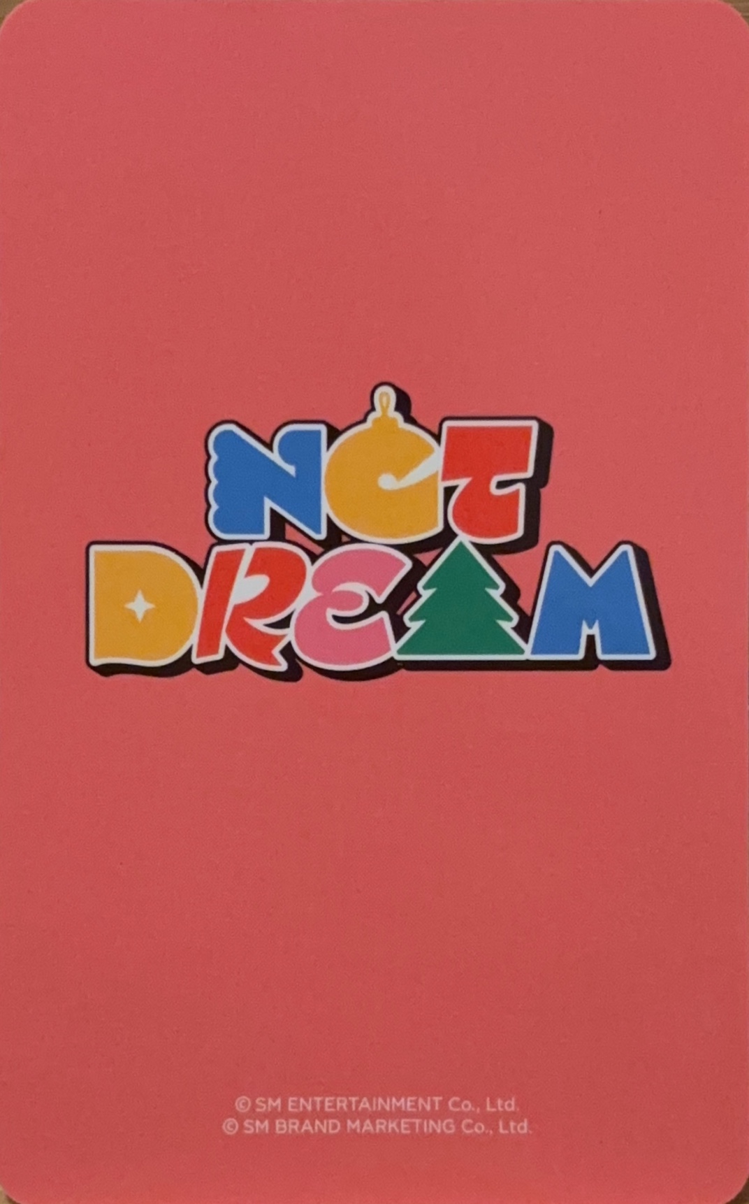 Jisung NCT DREAM photocard back side - Benefit