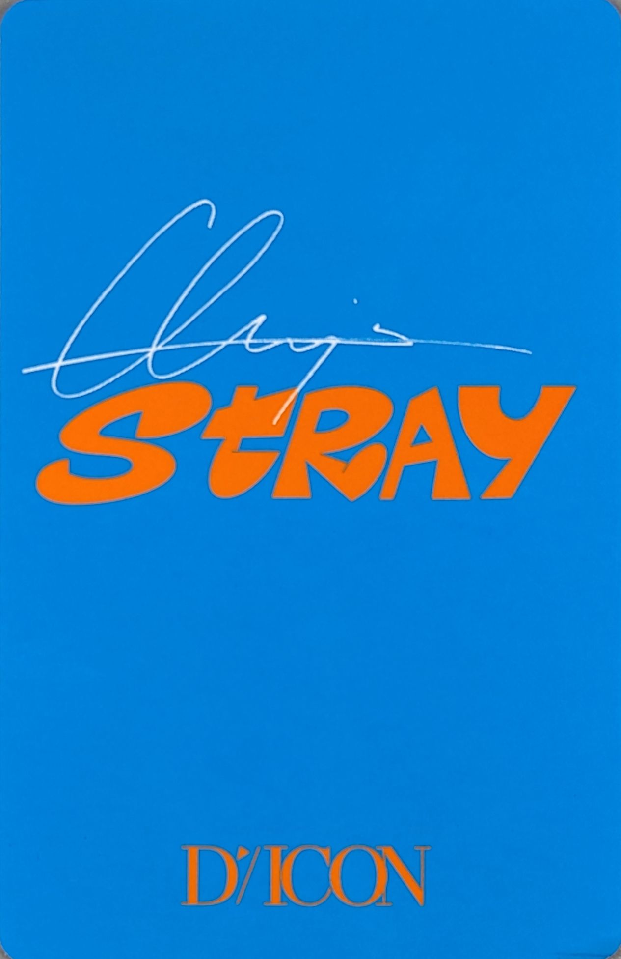 Bang Chan Stray Kids photocard back side - Photocard