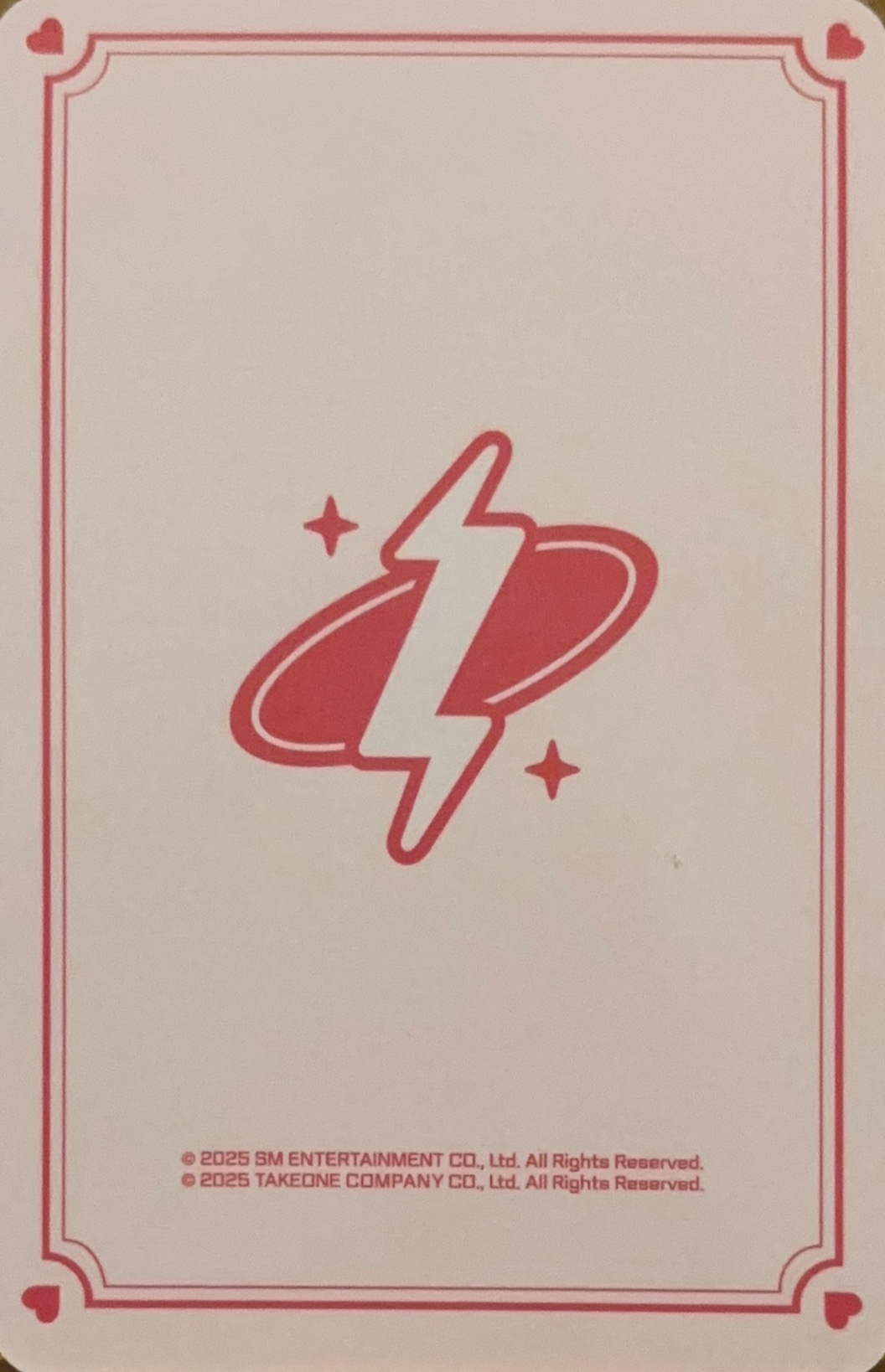 Xiaojun NCT photocard back side - Cupid ver. Set