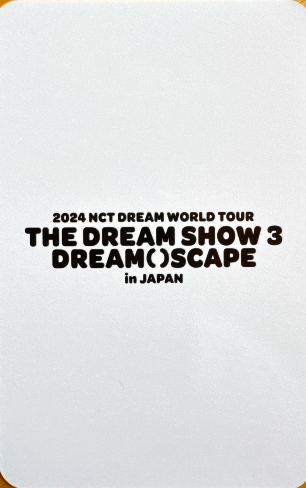 Jeno NCT DREAM photocard back side - Mumo Shop - Benefit