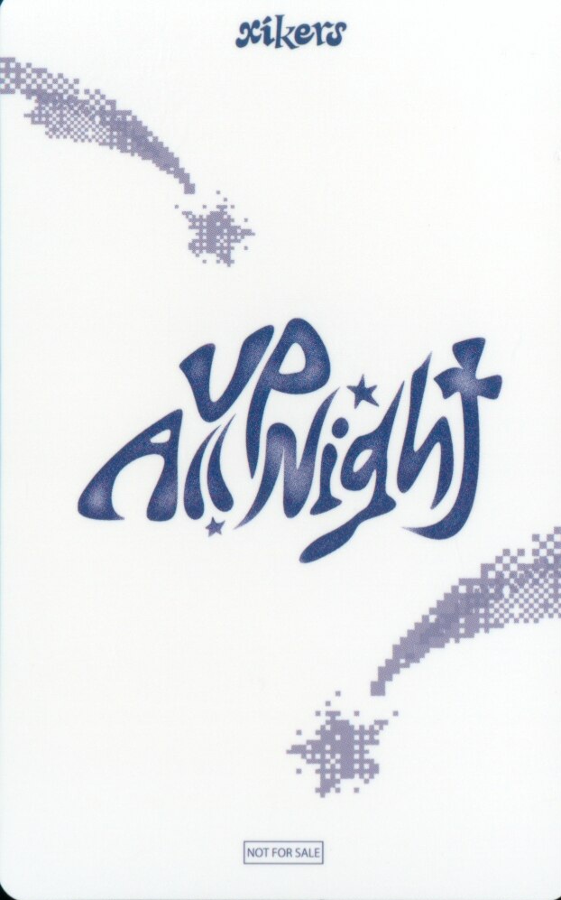Hunter xikers photocard back side - Japan Fanclub Benefit