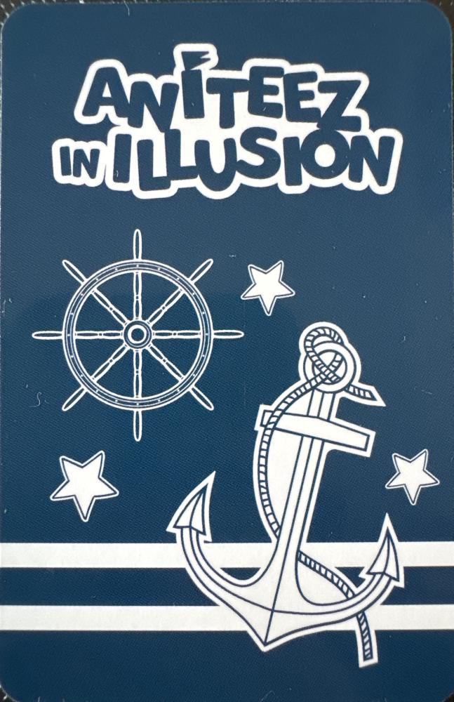 Yeosang ATEEZ photocard back side - Random Trading Card