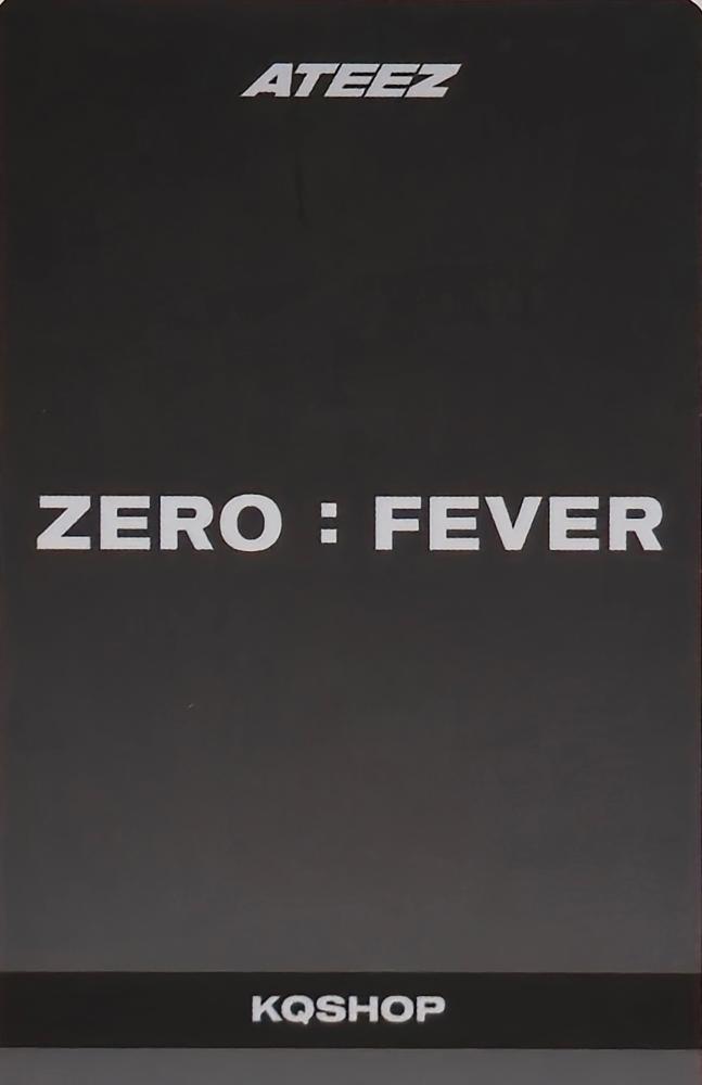 Seonghwa ATEEZ photocard back side - Rockstar Ver.