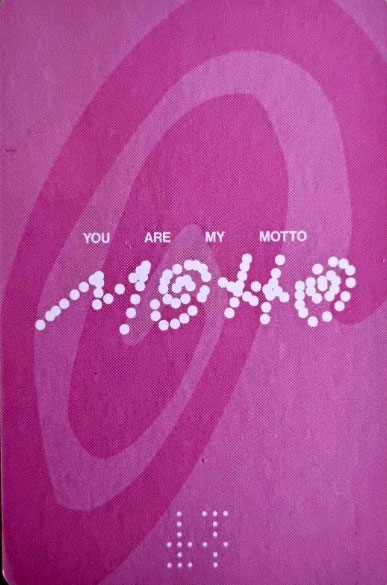 Yeji ITZY photocard back side - Random Trading Card