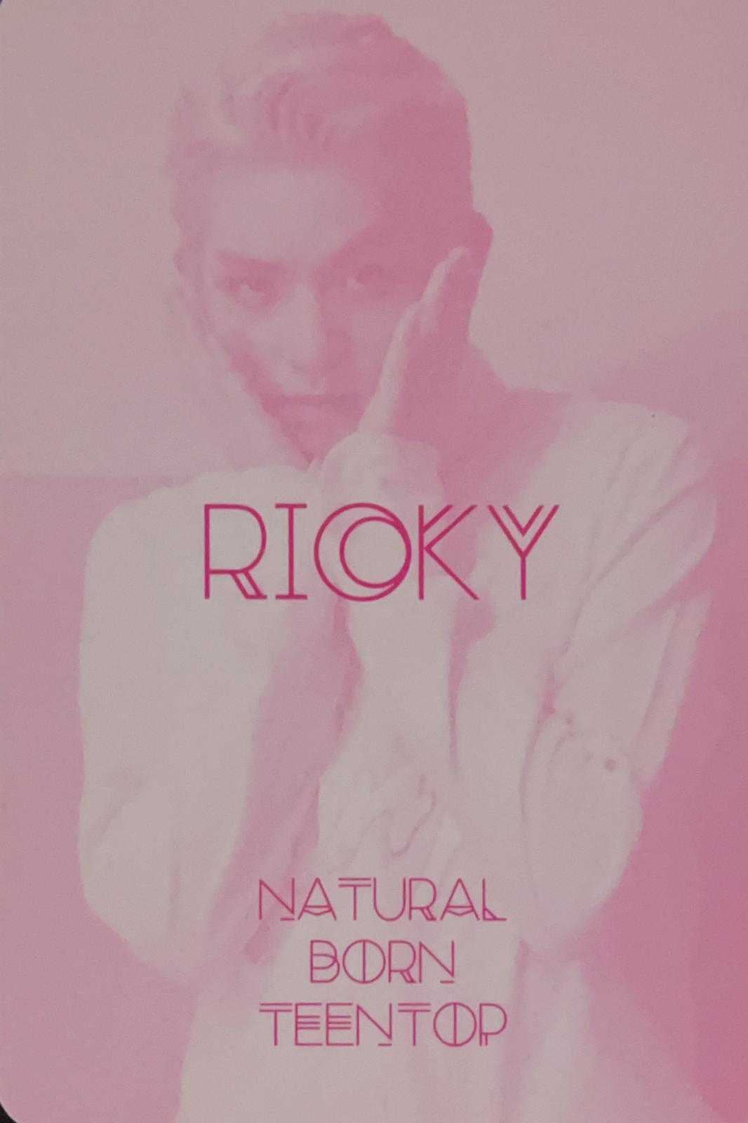 Ricky TEEN TOP photocard back side - Photocards