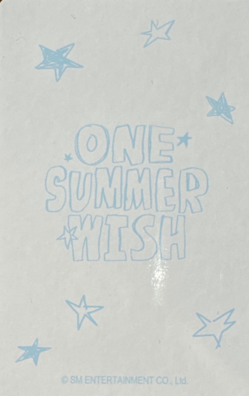 Ryo NCT WISH photocard back side - Cross Bag