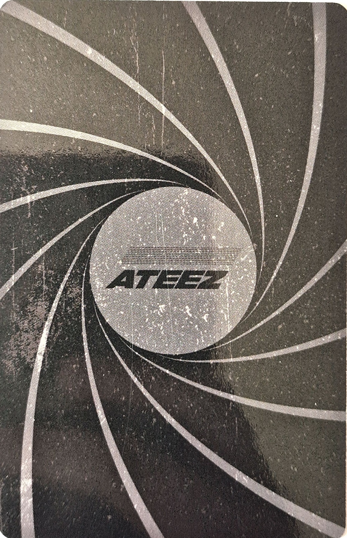 Wooyoung ATEEZ photocard back side - US Exclusive