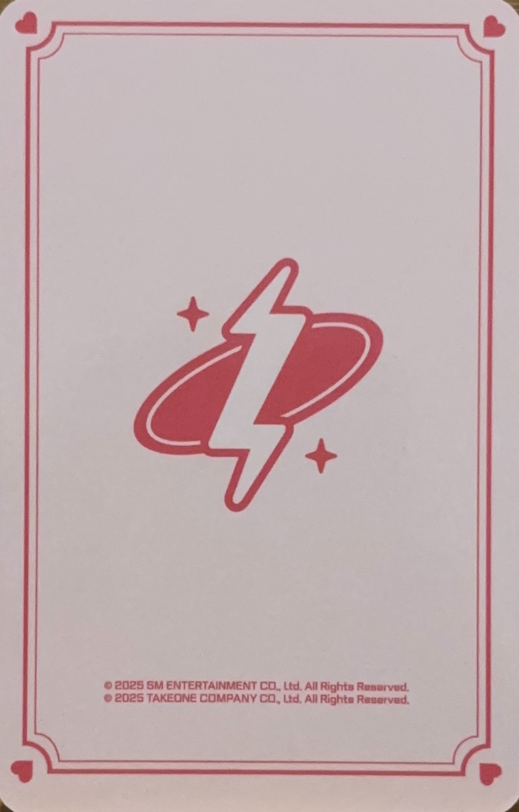 Ten NCT photocard back side - Cupid ver. Set