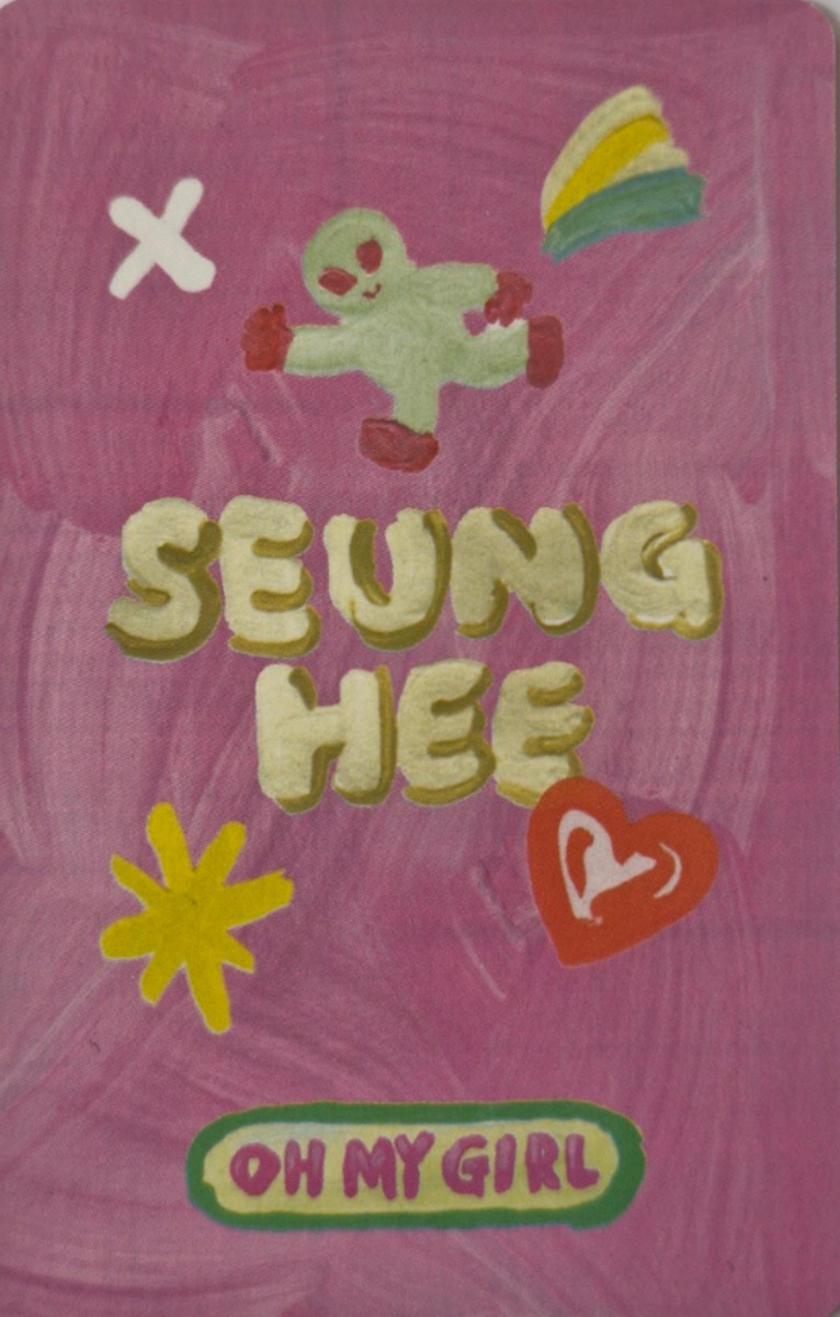 Seunghee OH MY GIRL photocard back side - Selfie Photocard
