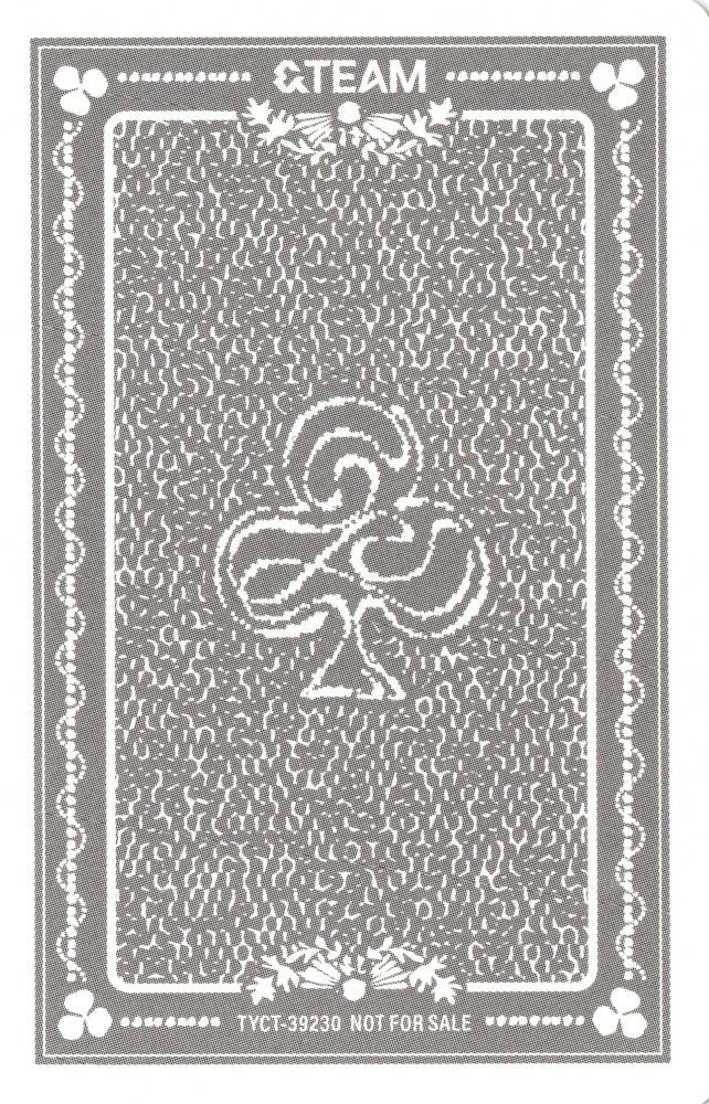 K &TEAM photocard back side - Photocard D (K ver.)