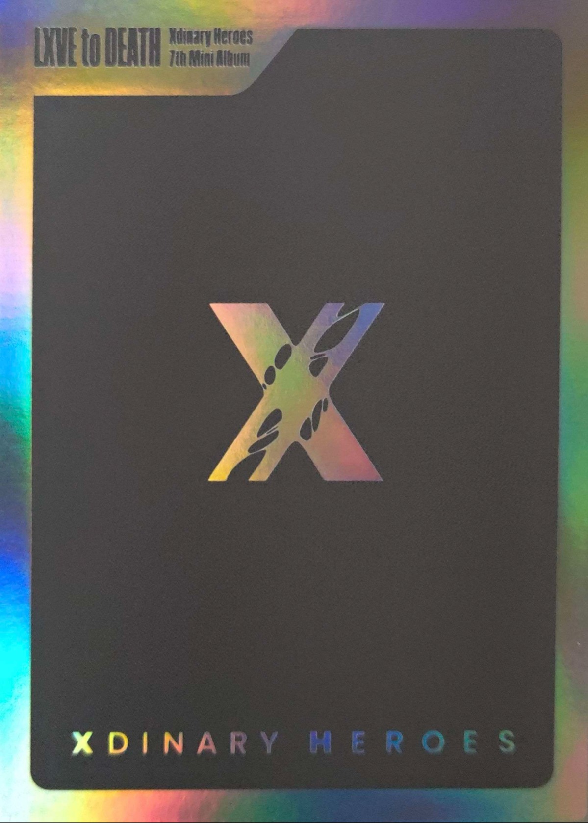 O.de Xdinary Heroes photocard back side - Trading Card