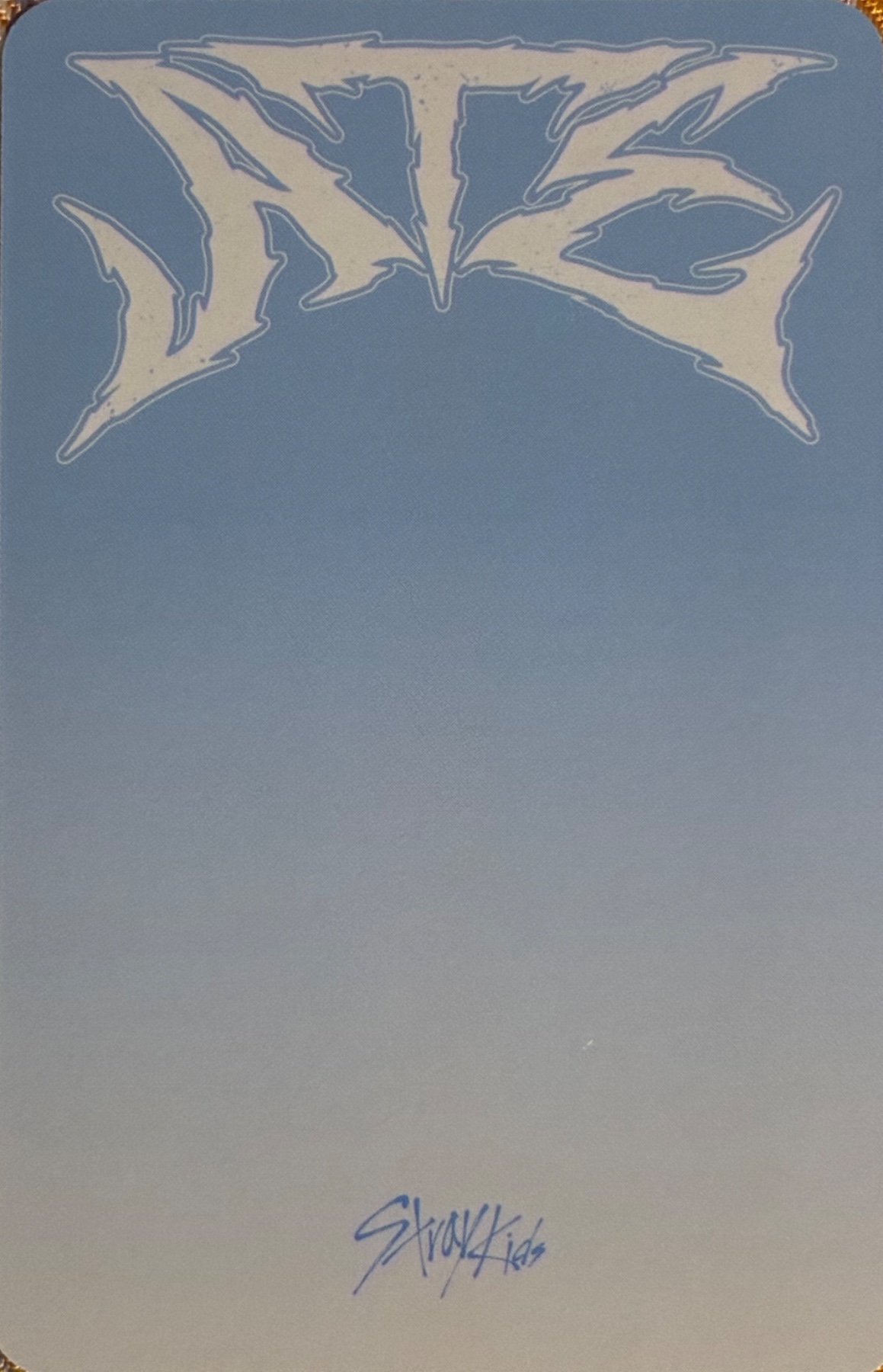 Hyunjin Stray Kids photocard back side - Preorder benefit