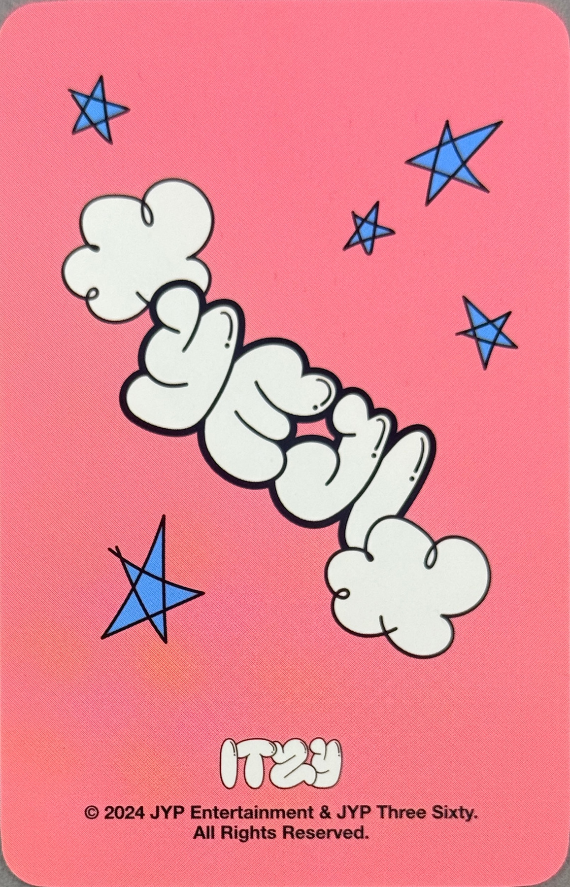 Yeji ITZY photocard back side - Trading Cards