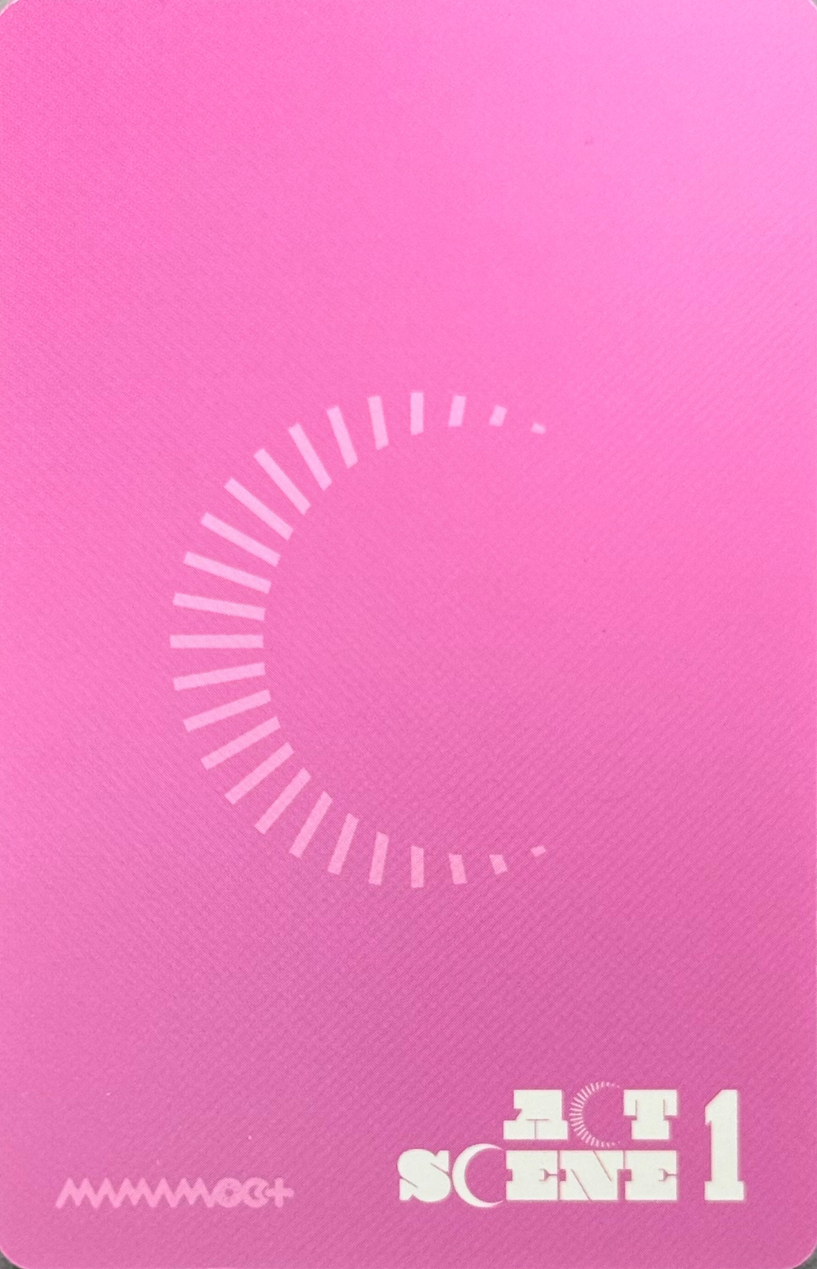 Solar MAMAMOO+ photocard back side - Preorder Benefit