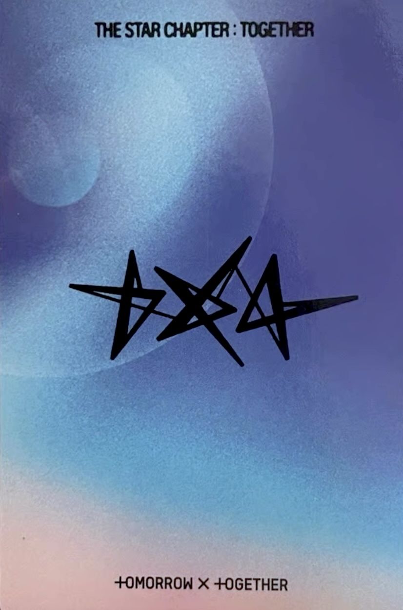 Hueningkai TXT photocard back side - Preorder