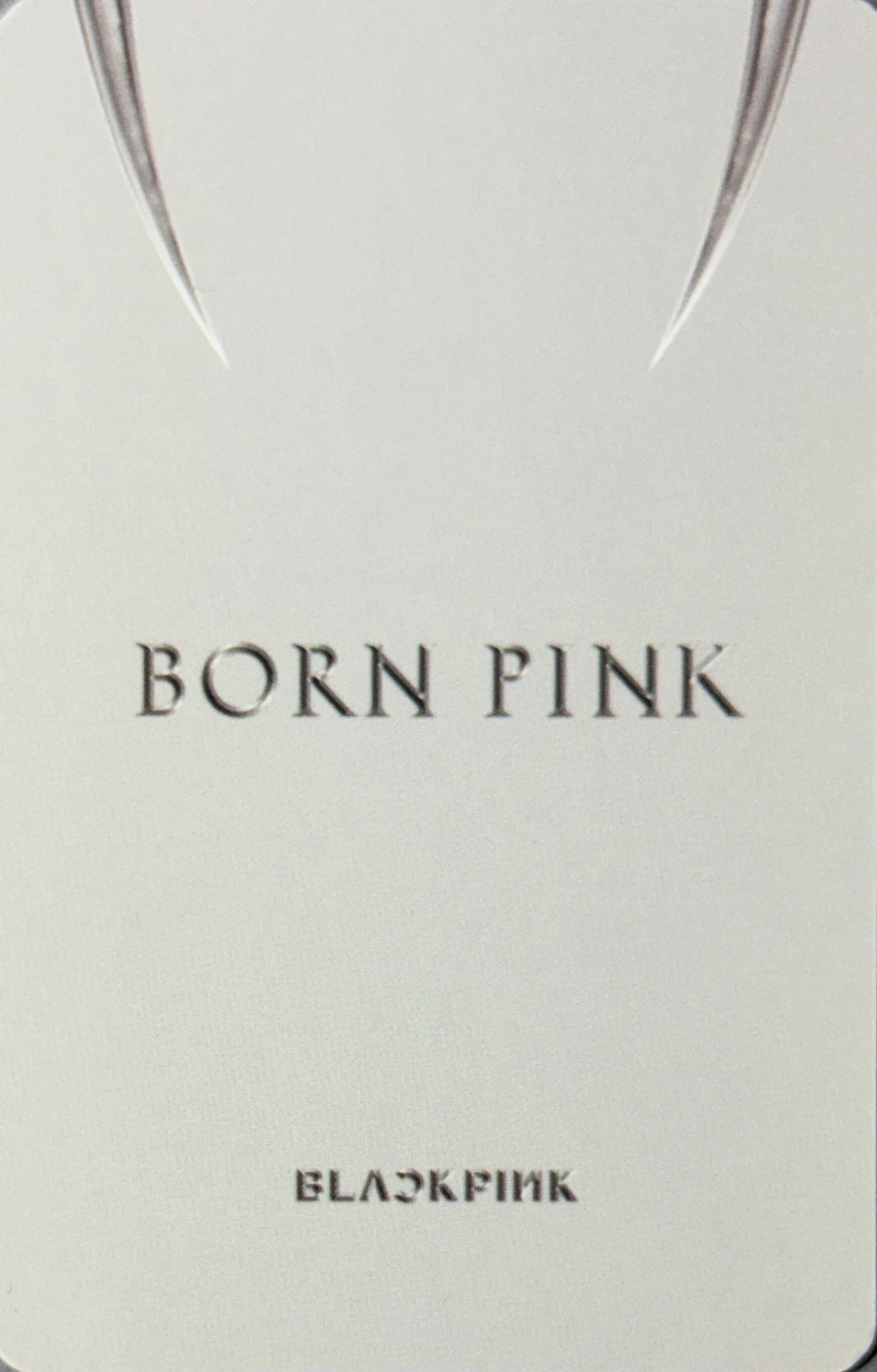 Lisa BLACKPINK photocard back side - Benefit