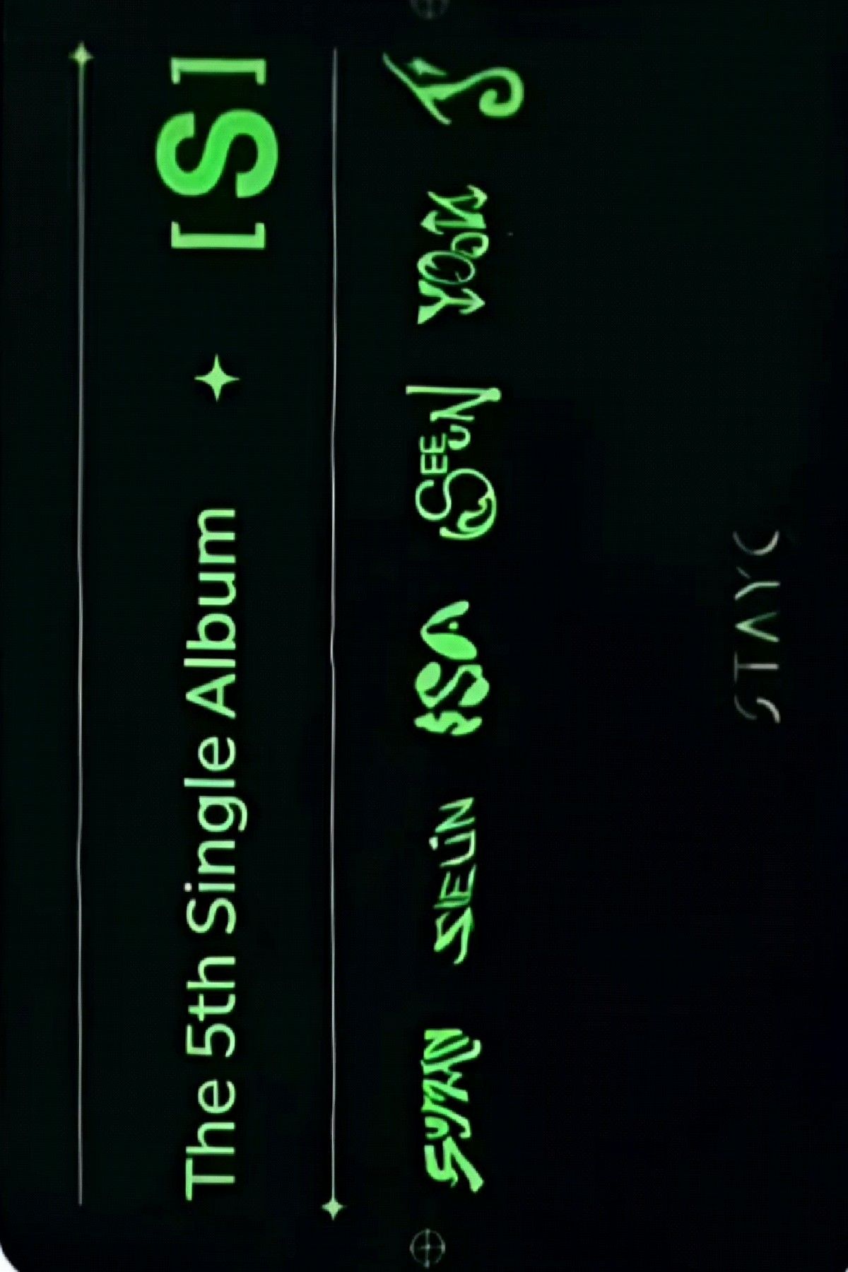 Sumin STAYC photocard back side - Photocards