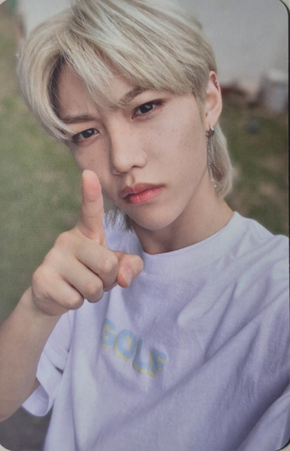 Felix Stray Kids photocard back side - Double-Sided photocard