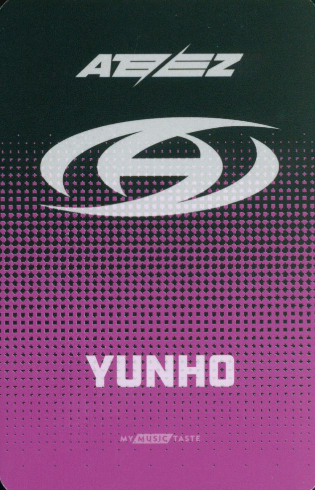 Yunho ATEEZ photocard back side - Online